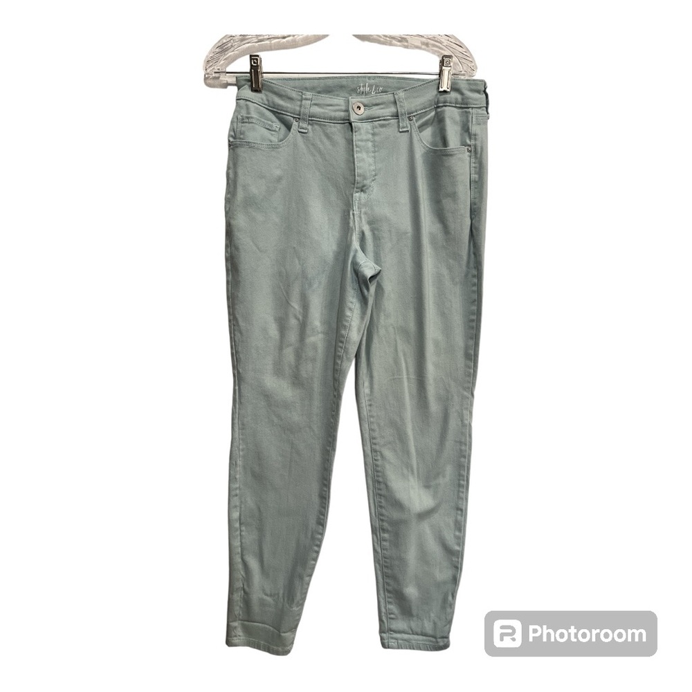Style & Co Curvy Skinny Leg pants.  Size 10. Pale green